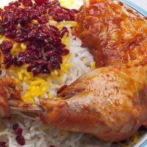 زرشک پلو با مرغ