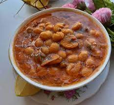 خوراک لوبیا با قارچ 1 کیلو 